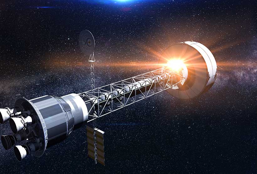 ロケット打ち上げの様子