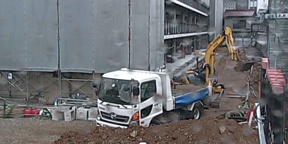 工事現場モニター画像例